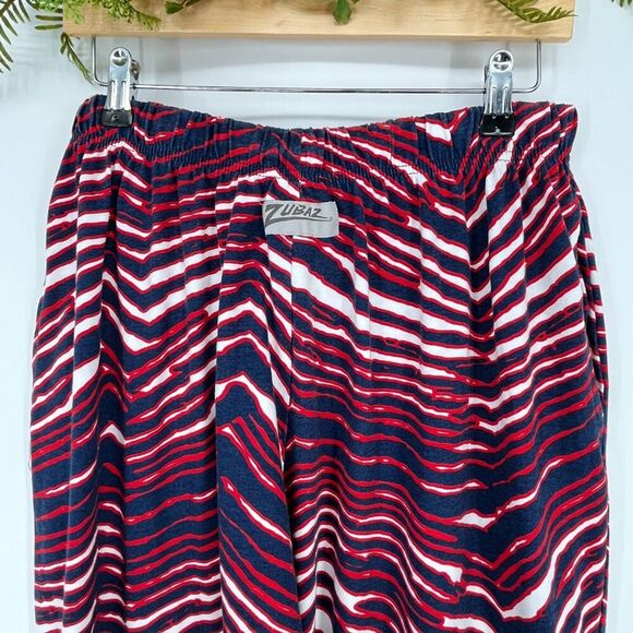 Zubaz  Pants Mens XL Classic Zebra Print Patriots New England Striped Bills - Picture 5 of 7